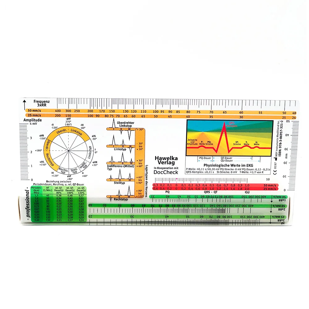 High quality Medical Hospital Use Plastic ECG Goniometer Ruler