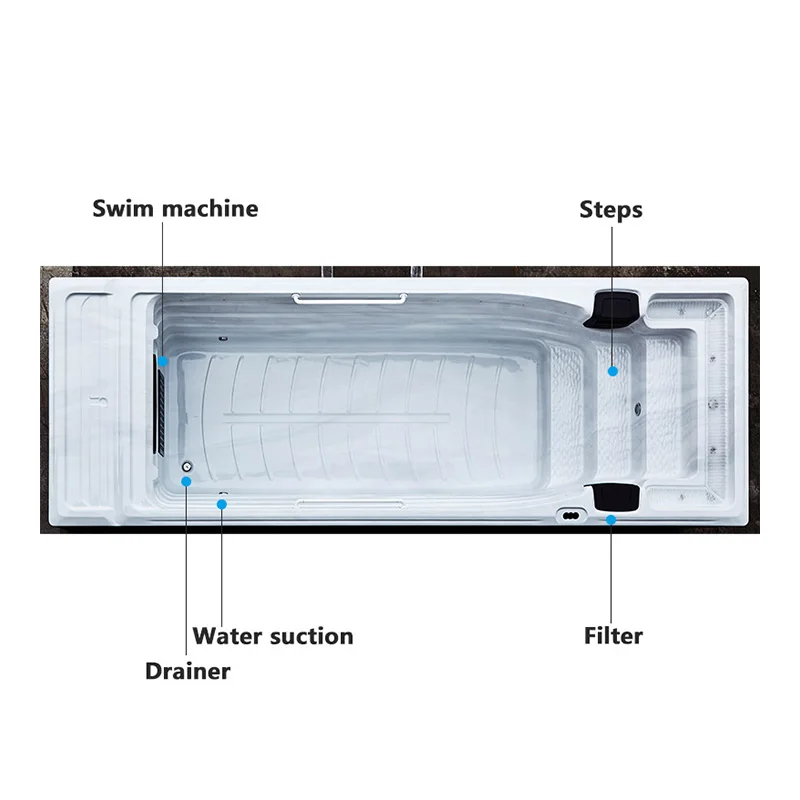 2024 Best Selling BG-6658 Hydor Function Whirlpool Hot Spa With Balboa System