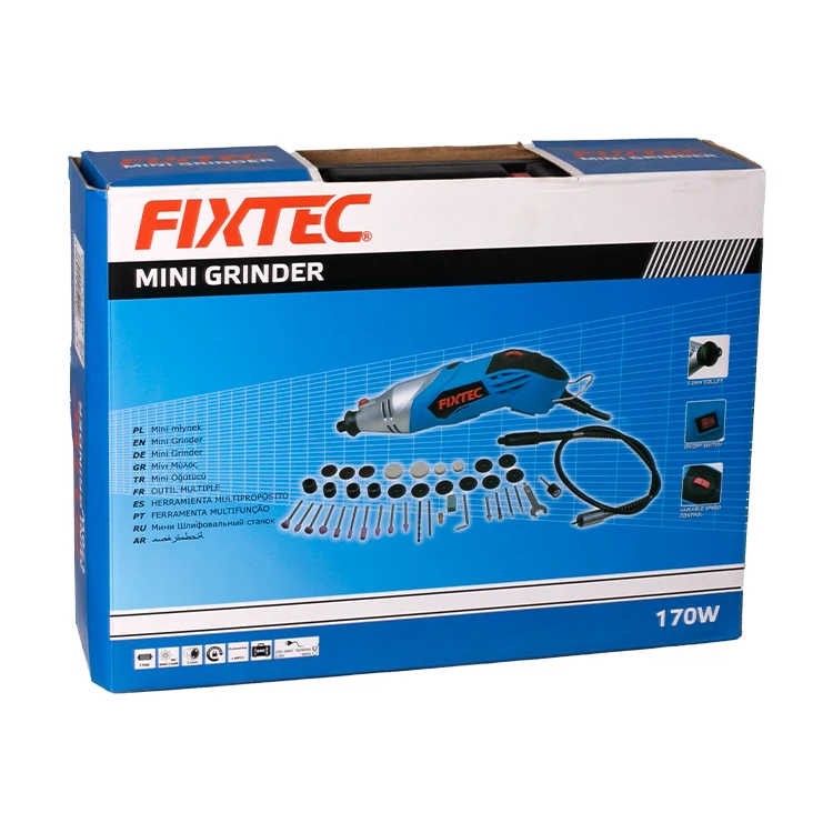 FIXTEC Power Tools DIY Grinding Polishing Kit 170W Rotary Tool Kit Electric Mini Grinder