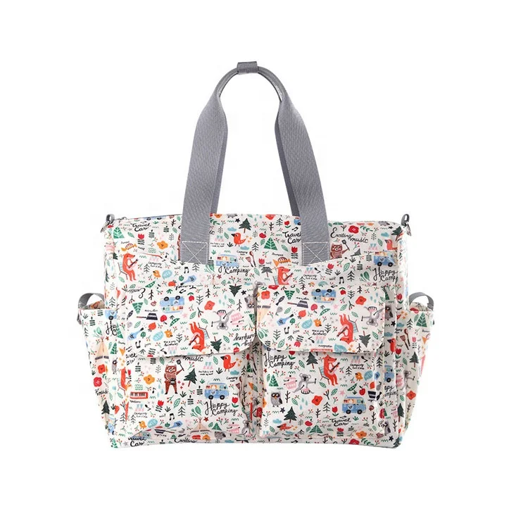Hight Quality Customized Big Waterproof Baby Essential Mum Diaper Bag