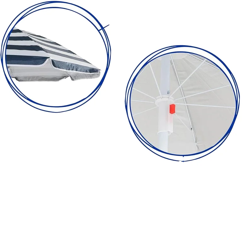 Tuoye Umbrella For Fishing metal frame Umbrella Rig Fishing,80-inch Round Tube beach  Umbrella