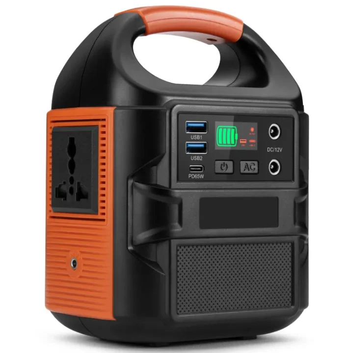 portable generak station solar power system home station 100w with solar hybrid inverter lifepo4 battery pack electric bank port