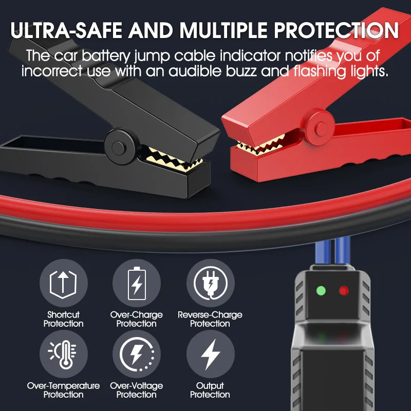 Portable 10000mAh Mini Jump Starter with 12V Car Power Bank 2000a Peak Current Air Compressor Booster Charger for Vehicle Start