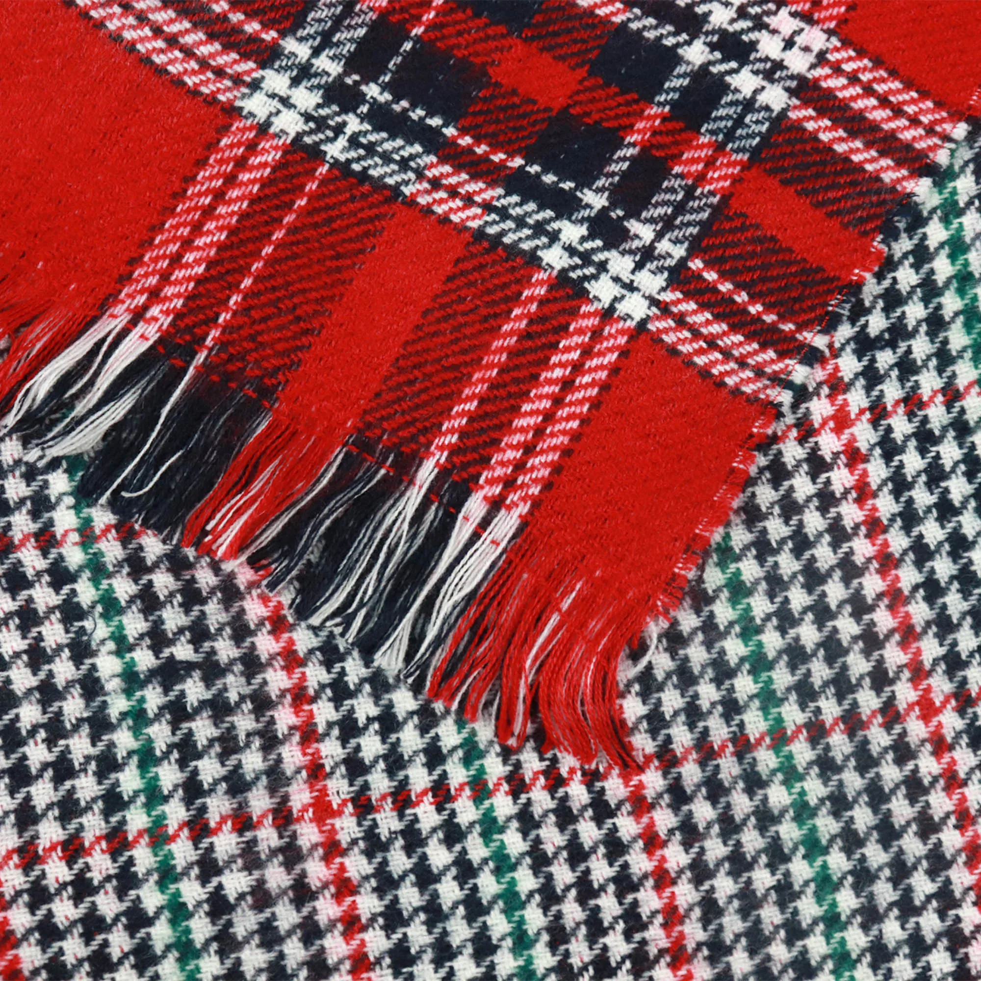 The manufacturer directly supplies new fashion, warm, high-quality and best-selling double-sided knitted scarves, plaid scarves
