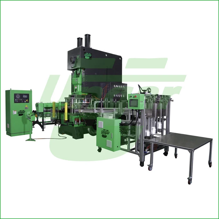 UNGAR 63T Airline Aluminium Food Container Making Machines with CNC by Europe Standards (UN-63T) 630KN C-Type Press Machine