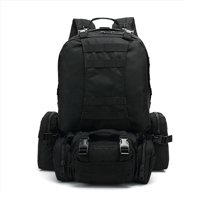 YAKEDA Tactical Backpack Tactico Rucksack 60L Large Outdoor Pack Detachable Molle Bag Tactical Hiking Backpack