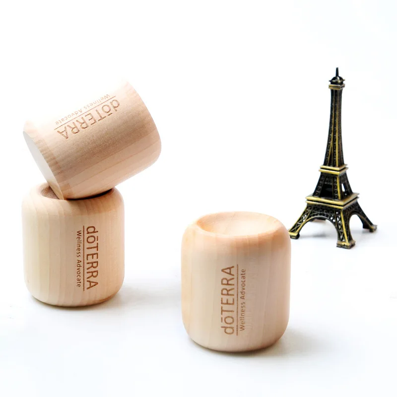 Aroma Diffuser Wood aroma   Oil Holder Wooden Aromatherapy Cylinder