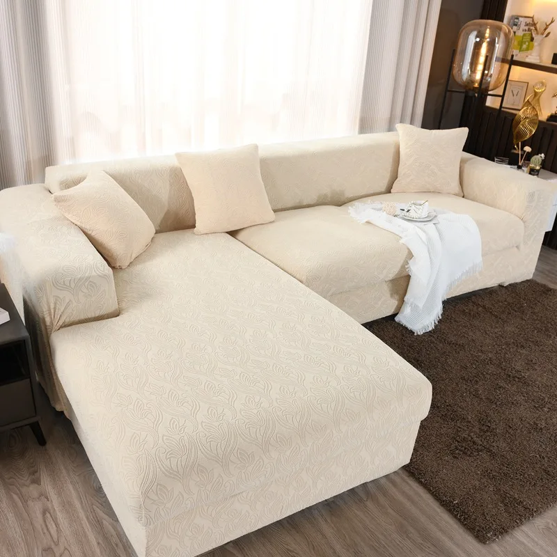 Factory Wholesale Nordic  Elastic Couch Sofa Cover Cushion Slipcover Stretch Furniture Protector Damask New jacquard sofa cover