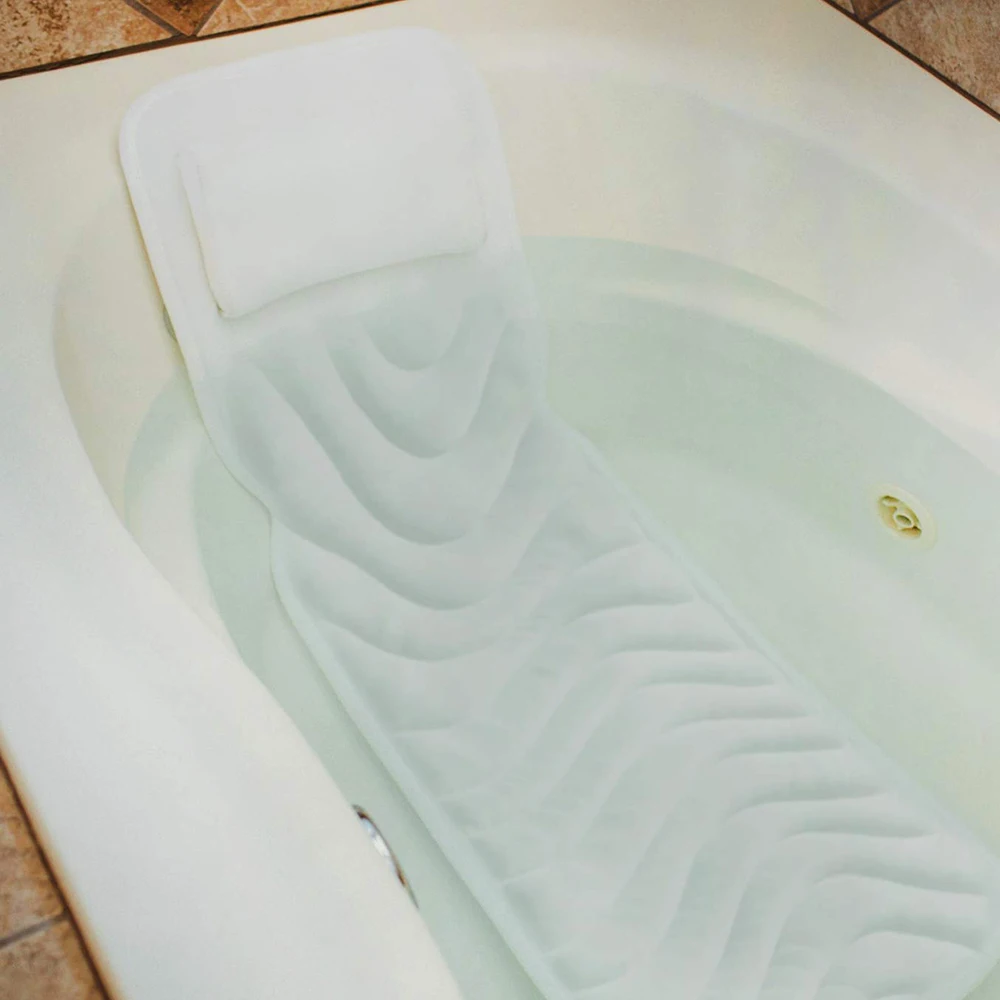 3D mesh  baht pillow  Spa cushion with suction cups  comfortable  Bath Tub cushion