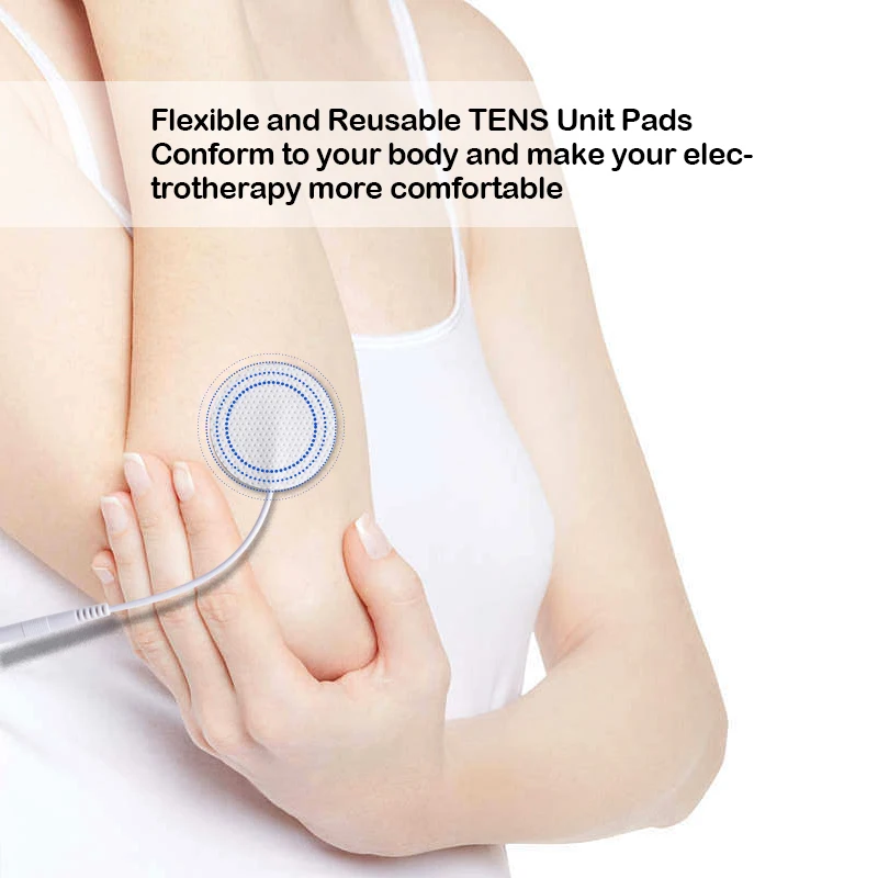 Massage electric stimulator tens unit replacement pads tens unit pads electrodes for tens ems unit