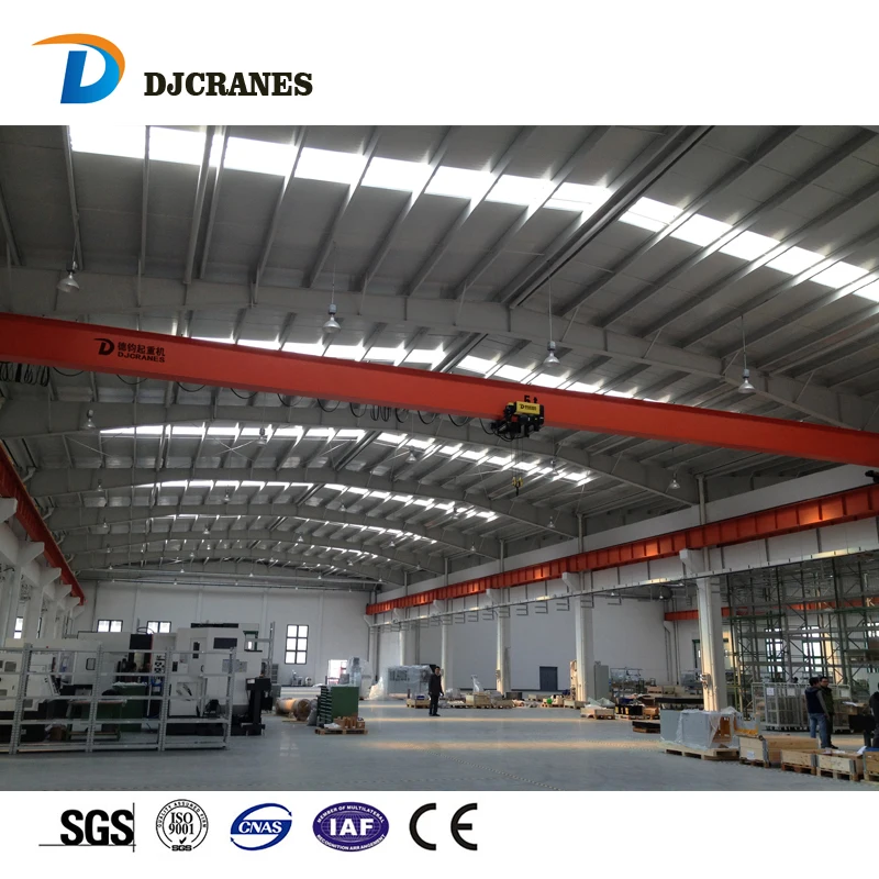 Customized 5 Ton Single Girder Pont Roulant With Motor Eot 10ton Singapore 16ton Traveling Overhead Crane