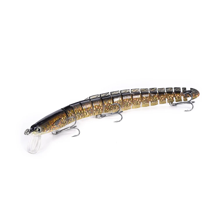 New Arrival strong durable 15 Segmented  Eel Fishing Lure 8inch 29g Hard Plastic Fishing Lure Sinking Fishing Equipment