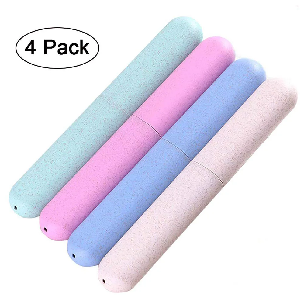 Luxury Eco Friendly Bathroom Accessories Set Plastic Kids Travel Toothbrush Case Holder