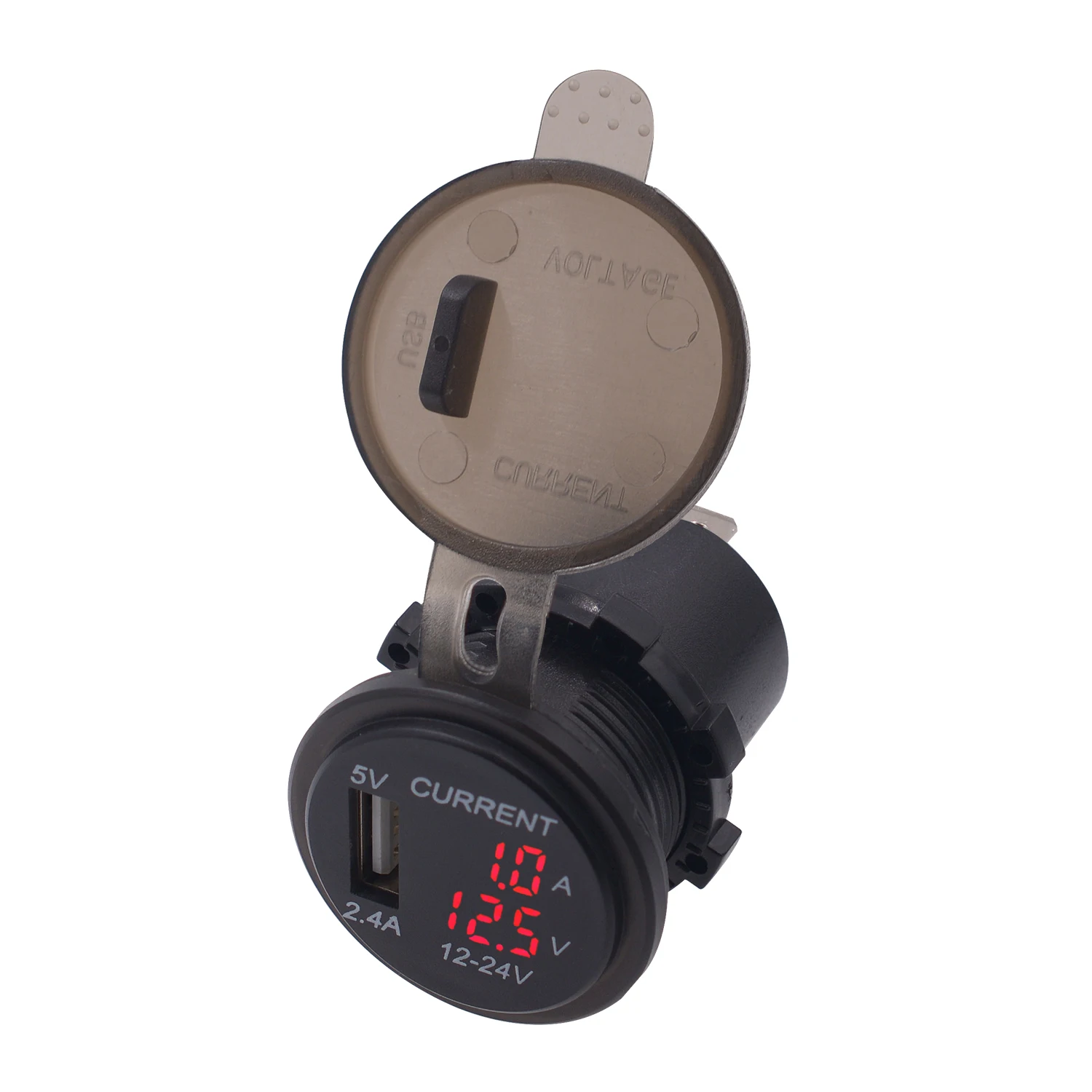 Wholesale Price Cheap 2.4A Car Single Usb Socket Led With Voltage And Current Display