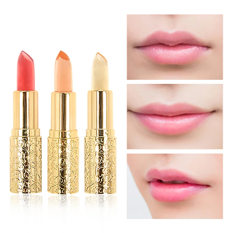 Private Label Wholesale Transparent Colors Flowers Jelly Lipstick Make Your Own Logo Low moq Lip  Repairing Jelly Lipstick