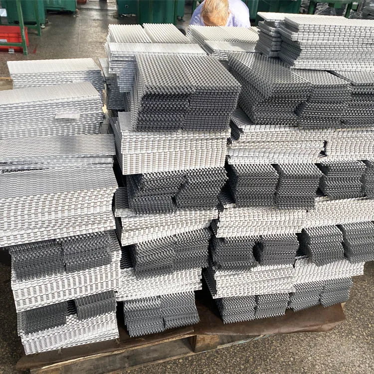 OEM Radiator stainless steel Waving Folding Louvered  sheet metal Corrugated fins plate for heat exchange