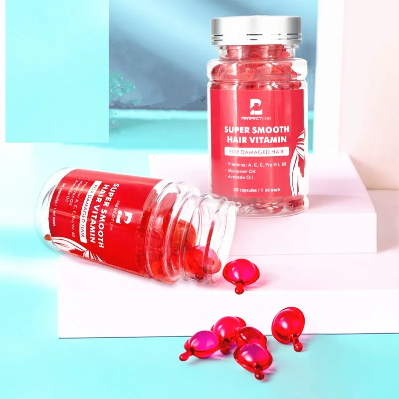 Best Professional Private Label Smooth Care Treatment Moisturizing Growth Hair Serum Vegan Oil Vitamin Capsules