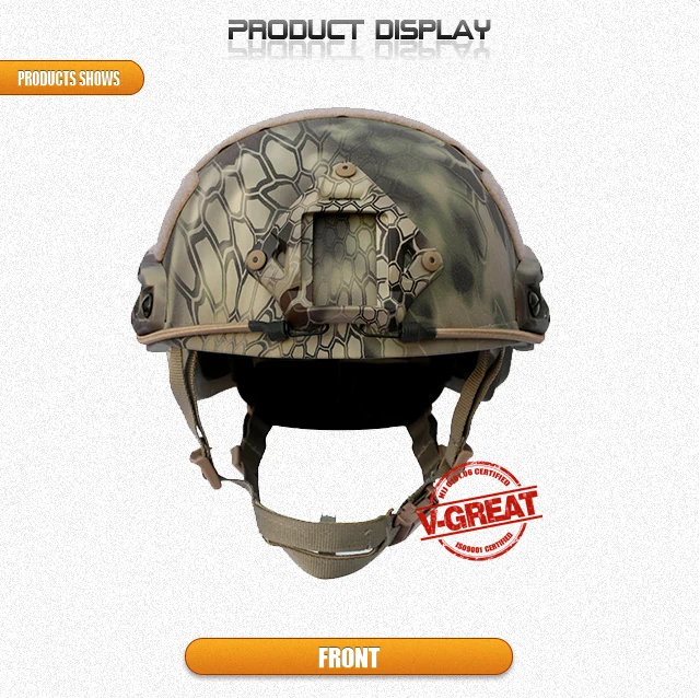 FAST type bulletproof helmet Khaki color