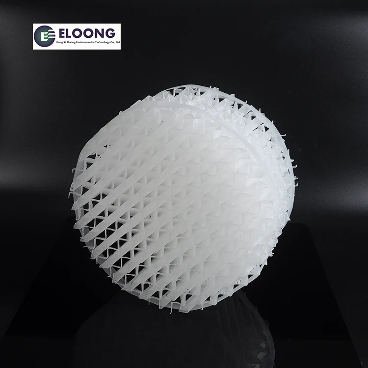 Heat Resistance PP 125Y Plastic Corrugated Plate Structured Packing For Distillation Tower