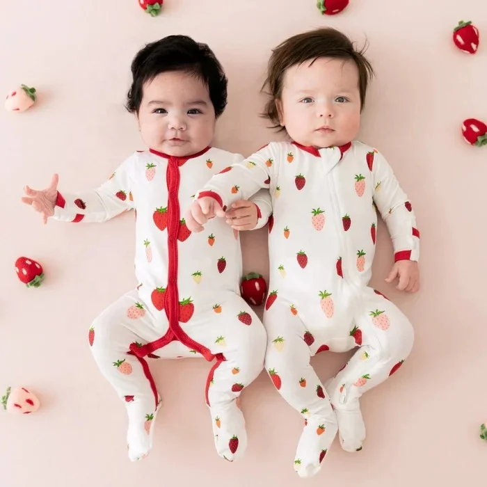 97% Bamboo Rayon 3% Spandex Kyte BABY Zippered Footie