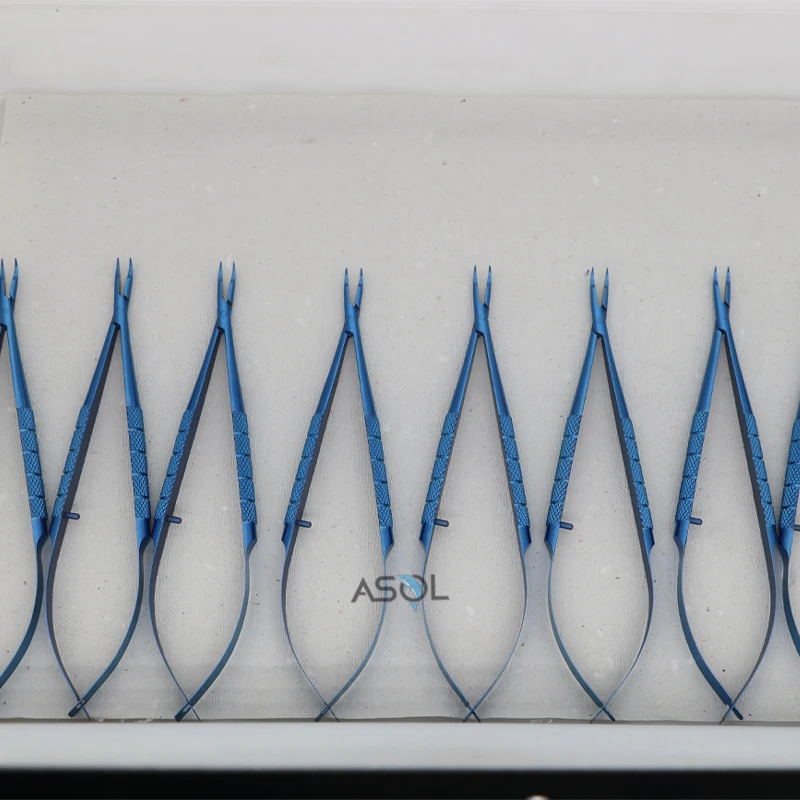 High quality curved needle holder surgical instruments curved 11mm jaws round handle