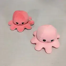 Custom Soft Animal Flip Plush Toy Stuffed Animals Toys Cute Plush Cartoon Doll Octopus Flip Reversible Octopus Plush Bed Pillows