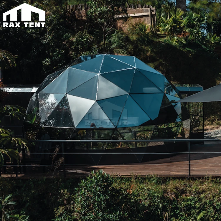 High Quality Geo Dome House Geodesic Glass Dome Tent Kit for Glamping Resort