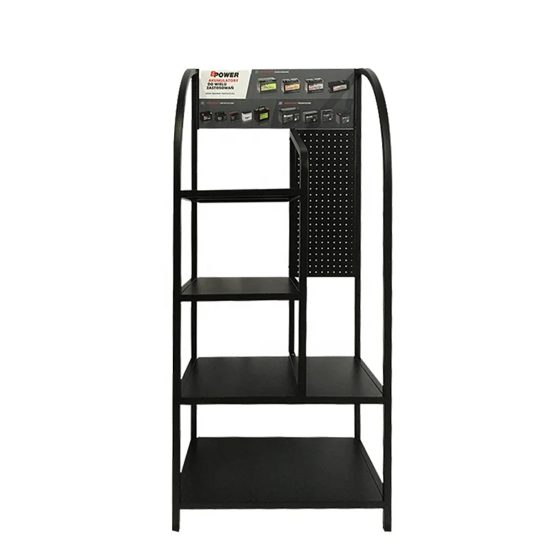 Factory Wholesale Metal Engine Oil Drum Storage Rack Oil Lubricant Display Motor Oil Display Rack
