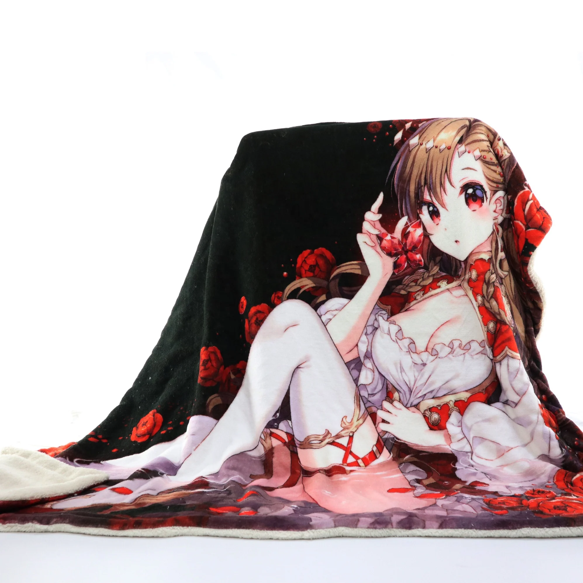 
custom Colourful throw Fleece flannel printed winter travel blankets personalized photo kids 