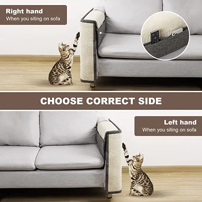 Natural Sisal Cat Scratches Board Pad Cat Scratching Guard Mat Pet Scratch Shield