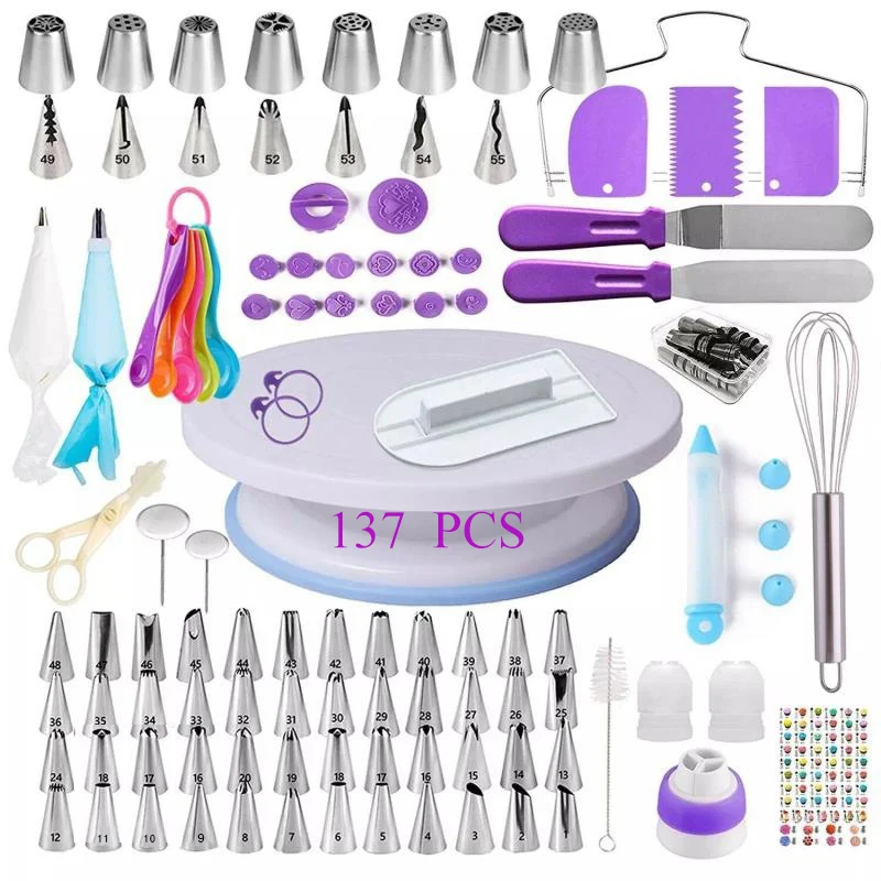 
137/205/69 Pcs Baking Pastry Cake Tools Accessories Reposteria Cake Decorating Supplies Kit Set 