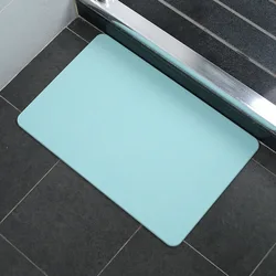 Marble Design Stone Version Diatomite Non Slip Bath Washable High Absorption Hard Diatom Bath Mat Foot Mat
