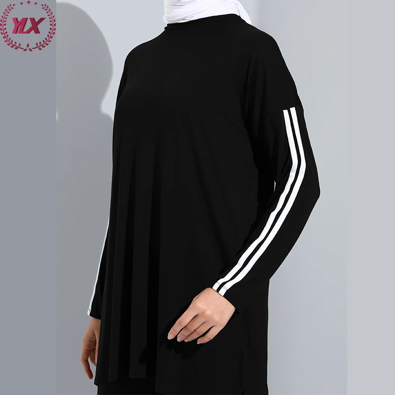 Custom Office Wear Muslim Women Modest 2 Piece Sets Middle East Dubai Clothing Arab Long Tunic Pants Suit