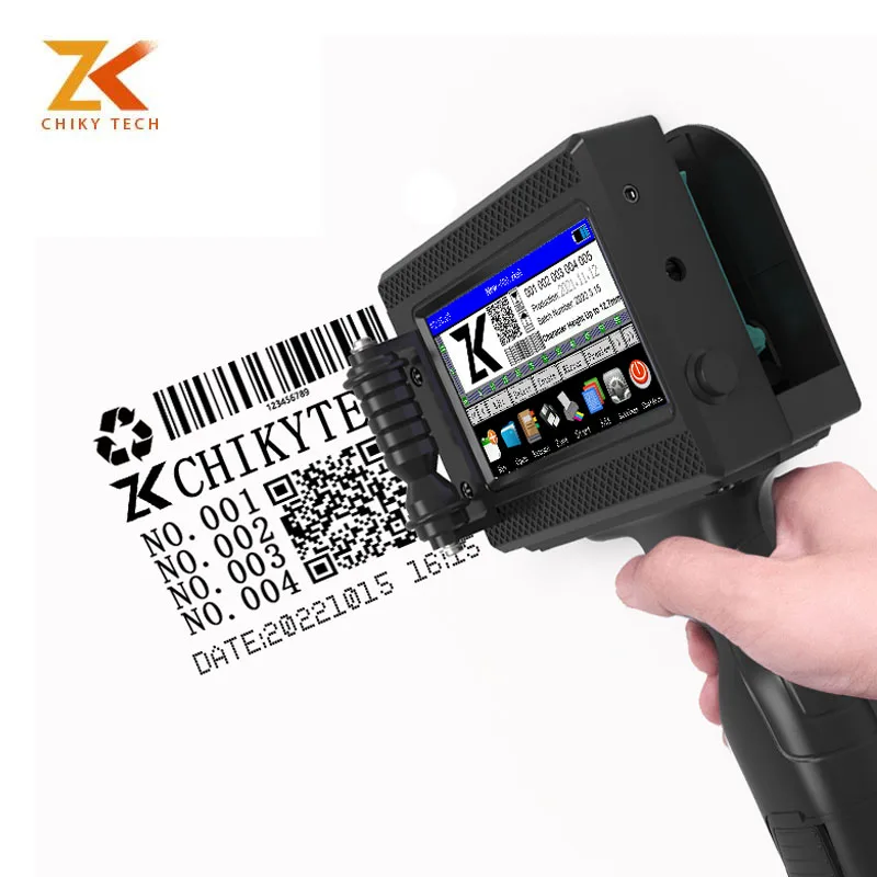 Logo Portable Handheld Inkjet Machine Best Selling Tij Technology Jet Printing Date Inkjet Printer
