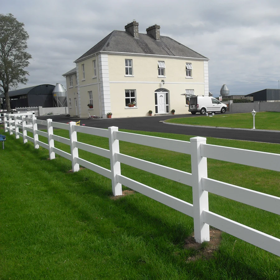 Factory Outlet high quality eco friendly pasture fence posts plastic farm vinyl fence