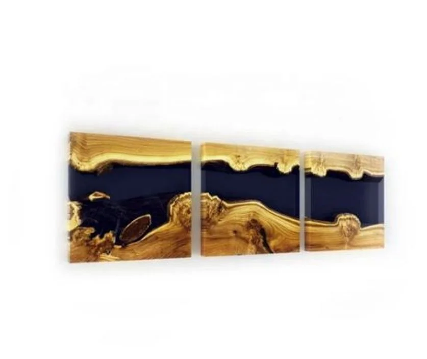 Wooden Epoxy Resin River Wall Art