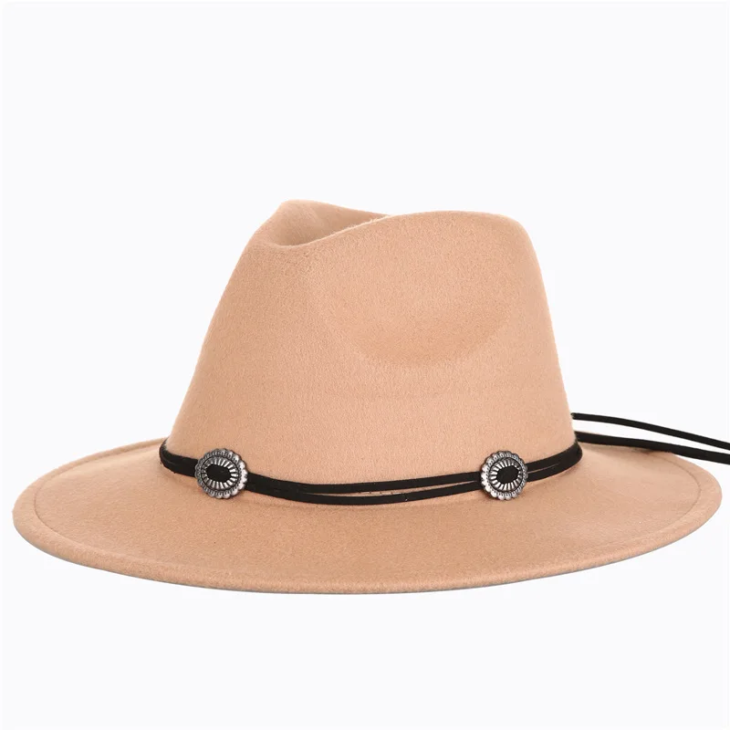 new flat top fedora hat traditional handmade men fedora hats wide brim western style factory wholesale