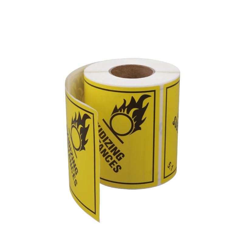 Free Sample sticker label security  customize pattern 80X100X500 Thermal Label A6 500 Pcs security seal sticker