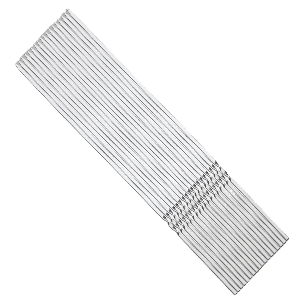 
10 Pieces New 16 Inches 40cm 304 Stainless Steel flat BBQ Skewer Long Metal Grilling Skewer Stick 