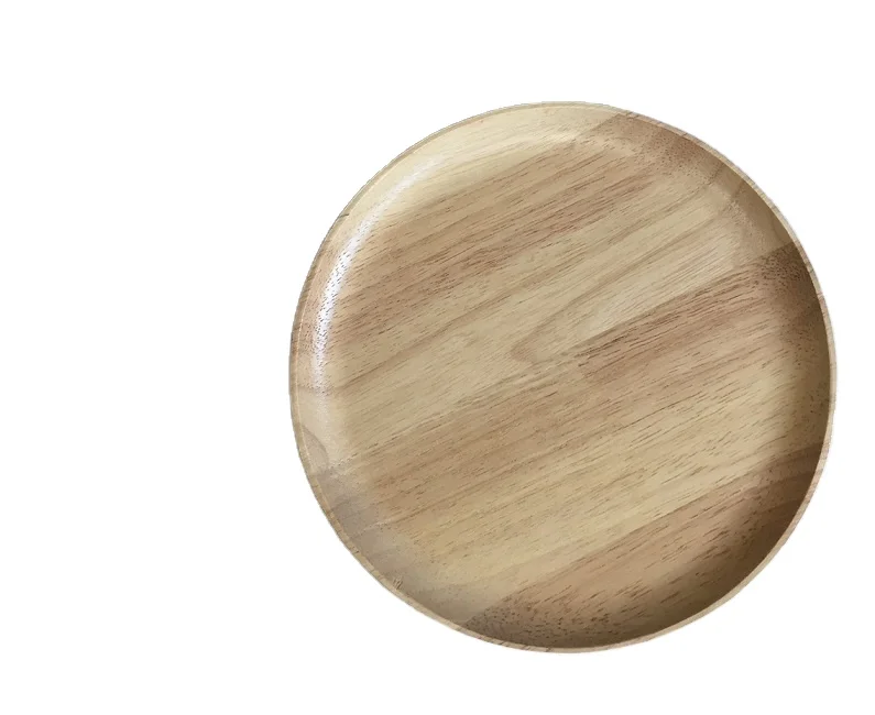 Высококачественная круглая деревянная сервировочная обеденная тарелка