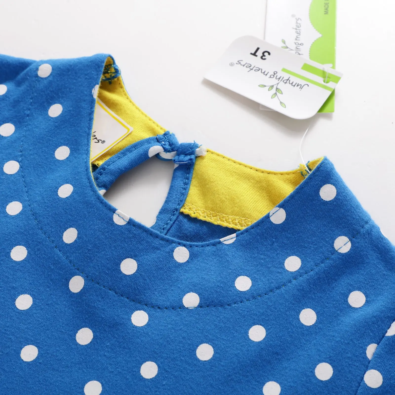
Newest Kids Summer Mermaid Dress Polka Dots Baby Little Girls Dress Short Sleeve Kids Clothes 
