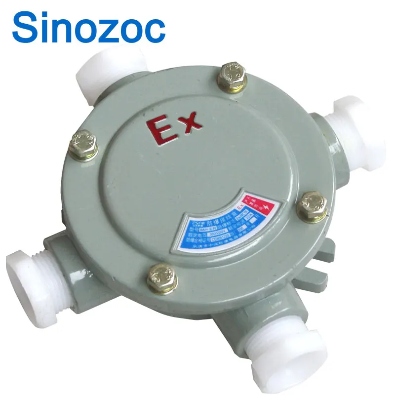 Sinozoc 4 Way Ex-proof Anode Junction box, Explosion-proof Stainless Steel Wire Junction  Box