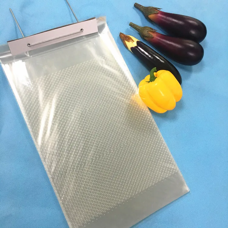 Plastic Packaging Micro Perforated Bag Christmas Gift Candy Cake Packing Bag With Paper Tray Plastic Bag