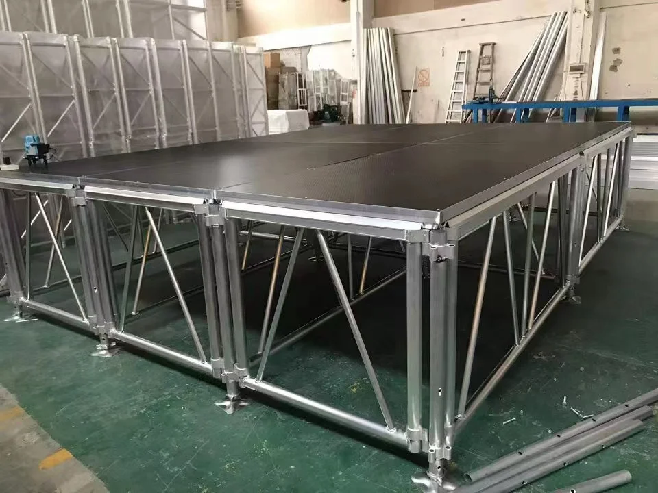 Ava Customize outdoor mobile wooden white acrylic event music performance concert aluminum round wedding portable stage platform