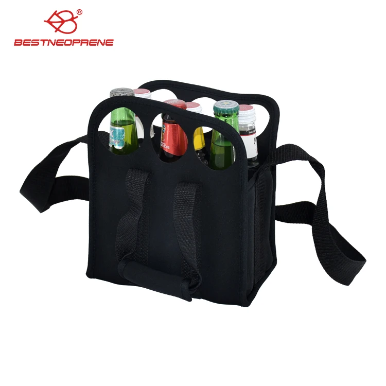 Insulated  neoprene 6 Pack Bottle Carrier  use for Water or beer