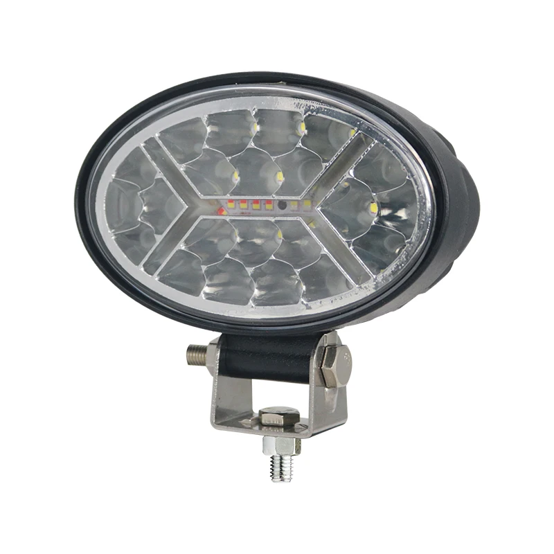 Заводские Овальные Синие янтарные светодиодные лампы 5,6 дюйма 66 Вт 12 В, прожекторная Синяя светодиодная Рабочая лампа