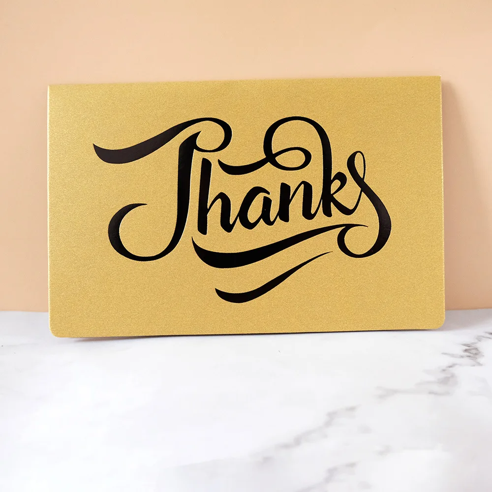 Co-orange Wholesale Gilding Letter Card Valentin Valentine Gift Card Simple Elegant Valentine Card For Lovers