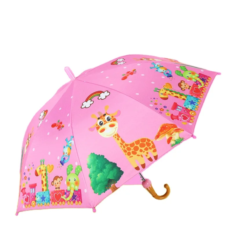 Factory Wholesale Cute Cartoon Children Umbrellas Custom Animal Small Design Print Umbrella For Children School Students