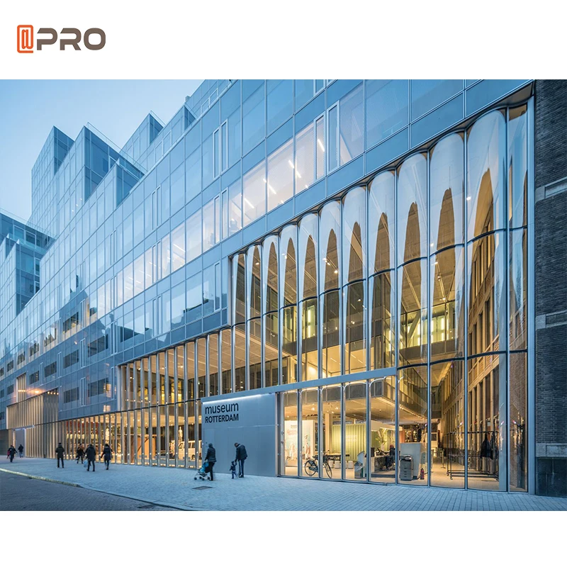 5 Axis Cnc Machining Glass Unitized Accessories System Wall Curtains