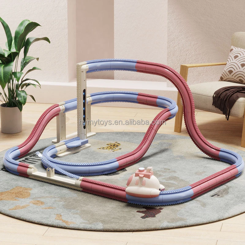 Hot Track Car Toys Slot Toys Steamship Adventure Race Track Puzzle Challenge Orbit Adventure Spaceship Rail toys For Kids